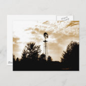 Carte Postale Windmill à Dusk (Devant / Derrière)