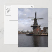 Carte Postale Windmill "De Adriaan", Haarlem (Devant / Derrière)