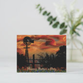 Carte Postale Windmill et Orange Moon (Debout devant)