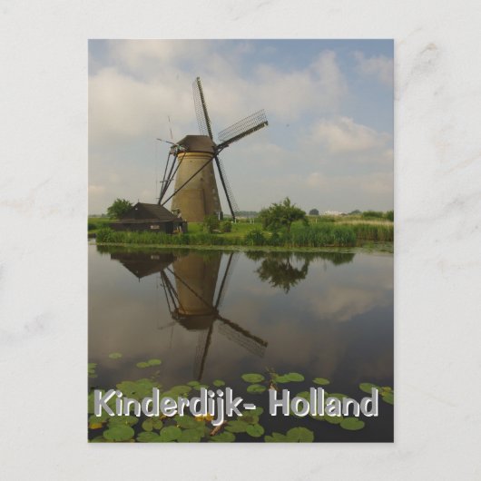 Carte Postale Windmill Kinderdijk (Devant)