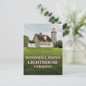 Carte Postale Windmill Point Lighthouse, Vermont Postcard (Debout devant)