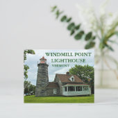 Carte Postale Windmill Point Lighthouse, Vermont Postcard (Debout devant)