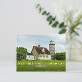 Carte Postale Windmill Point Lighthouse, Vermont Postcard (Debout devant)