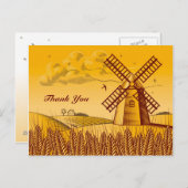 Carte Postale Windmill rétro (Devant / Derrière)