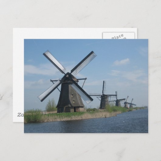 Carte Postale Windmills (Devant / Derrière)