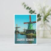 Carte Postale Windmills in Zaanse Schans Pays-Bas (Debout devant)