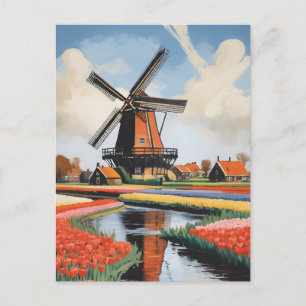 Carte Postale Windmills Pays-Bas