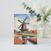 Carte Postale Windmills Pays-Bas (Debout devant)