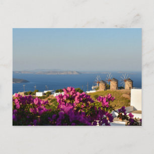 Carte Postale Windmills sur Patmos