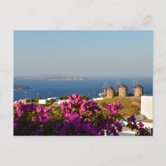 Carte Postale Windmills sur Patmos (Devant)