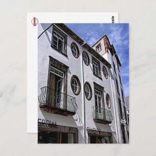 Carte Postale Windows & Balcon : Funchal, Portugal (Devant / Derrière)