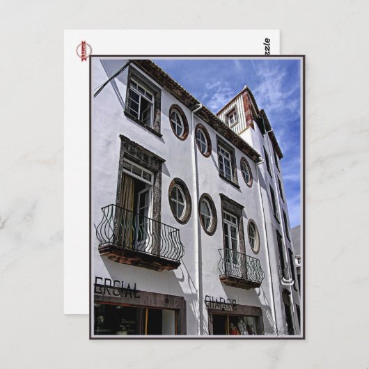 Carte Postale Windows & Balcon : Funchal, Portugal (Devant / Derrière)