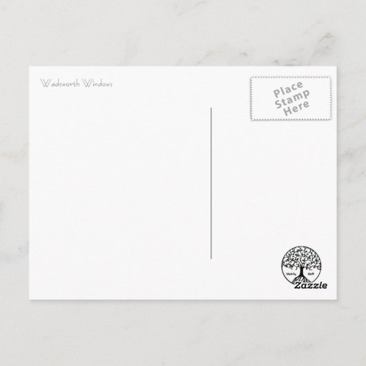 Carte Postale Windows Wadsworth (Dos)