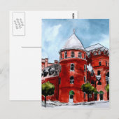 Carte Postale Windsor Hotel Americus Géorgie peinture art (Devant / Derrière)