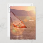 Carte postale Windsurf Design (Devant / Derrière)
