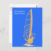 Carte Postale windsurfer, salutations de Corpus Christi! (Devant / Derrière)