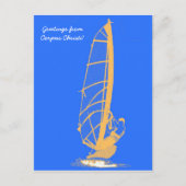 Carte Postale windsurfer, salutations de Corpus Christi! (Devant)