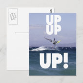 Carte postale Windsurfeur dans les airs (Devant / Derrière)
