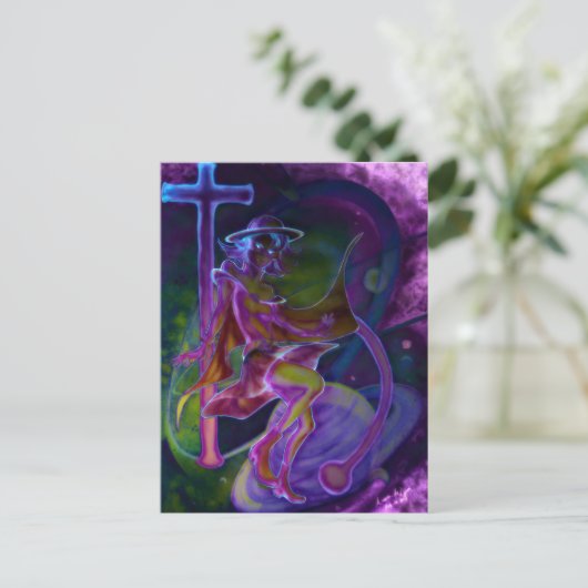 Carte Postale Windy Saturn Psychedelic (Debout devant)