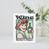 Carte Postale Wine Mother's Helper, modifier le texte (Debout devant)