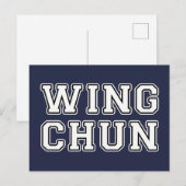 Carte Postale Wing Chun (Devant / Derrière)