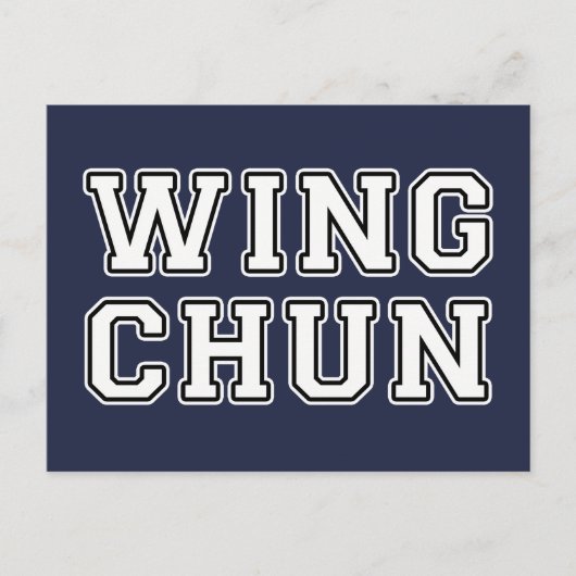 Carte Postale Wing Chun (Devant)