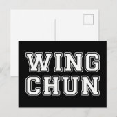 Carte Postale Wing Chun (Devant / Derrière)