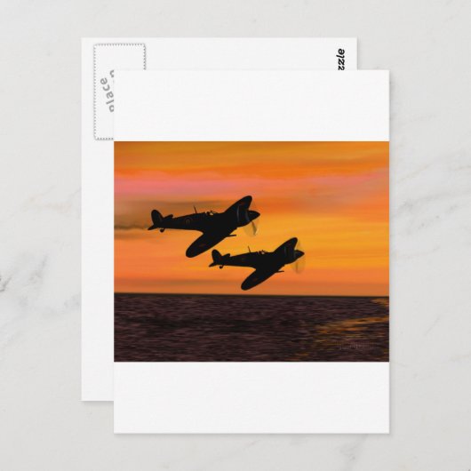 CARTE POSTALE WINGMAN. (Devant / Derrière)