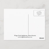 Carte Postale Wings Neck Lighthouse, Massachusetts (Dos)