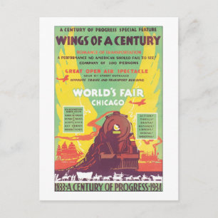 Carte Postale Wings of a Century World's Fair Chicago