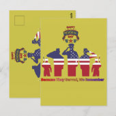 Carte Postale Wings of remembrance mustard yellow (Devant / Derrière)