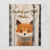 Carte Postale Wings Whimsical Fall Forest Fox (Devant)