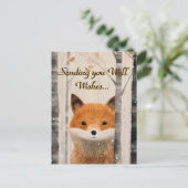 Carte Postale Wings Whimsical Fall Forest Fox (Debout devant)
