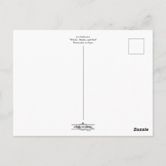 Carte postale Winkin, Blikin et Nod (Dos)