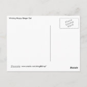 Carte Postale Winking Happy Ginger Cat (Dos)