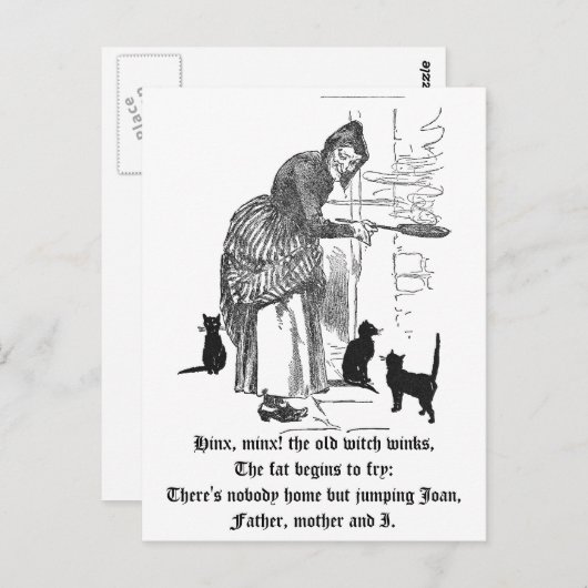 Carte Postale Winking Witsery Rhyme (Devant / Derrière)