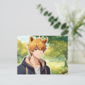 Carte postale Winnie the Pooh Anime Guy V2 (Debout devant)