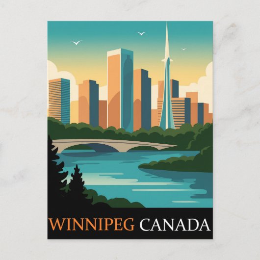Carte Postale Winnipeg Canada (Devant)