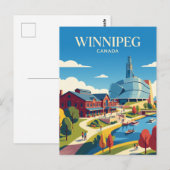 Carte Postale Winnipeg Canada (Devant / Derrière)
