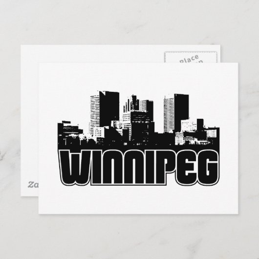 Carte Postale Winnipeg Skyline (Devant / Derrière)