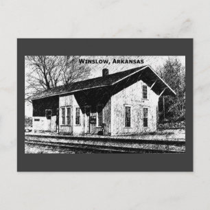Carte postale Winslow, Ar Train Depot