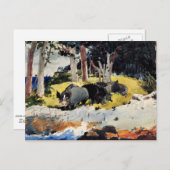 Carte Postale Winslow Homer - Bermudes Colons (Devant / Derrière)