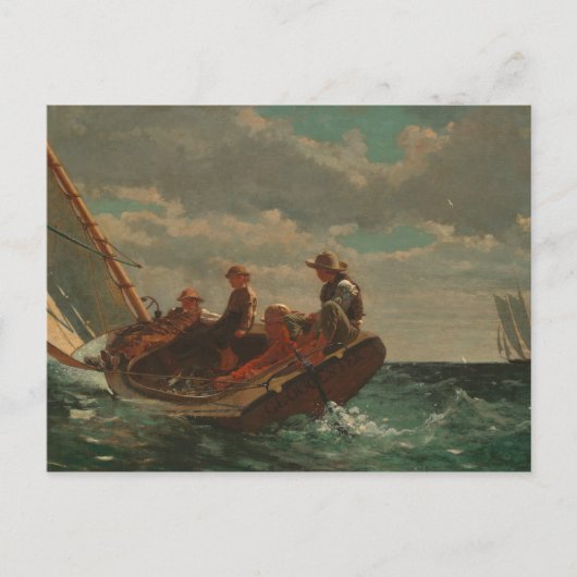 Carte Postale Winslow Homer - Breezing Up (Un Vent Juste) (Devant)