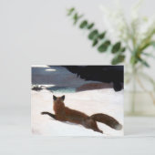 CARTE POSTALE WINSLOW HOMER : CHASSE À RENARD, 1893 (Debout devant)