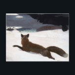 CARTE POSTALE WINSLOW HOMER : CHASSE À RENARD, 1893<br><div class="desc">HOMER : CHASSE À RENARD,  1893. "La chasse à Fox." Huile sur la toile par Winslow Homer,  1893.</div>