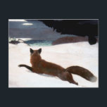 CARTE POSTALE WINSLOW HOMER : CHASSE À RENARD, 1893<br><div class="desc">HOMER : CHASSE À RENARD,  1893. "La chasse à Fox." Huile sur la toile par Winslow Homer,  1893.</div>