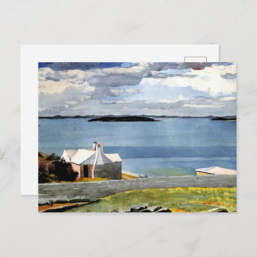 Carte Postale Winslow Homer - Eau Intérieure, Bermudes (Devant / Derrière)