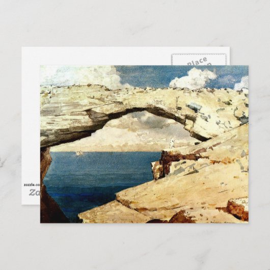 Carte Postale Winslow Homer - Fenêtres en verre (Devant / Derrière)