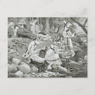 Carte Postale Winslow Homer - La Partie Pêcheuse