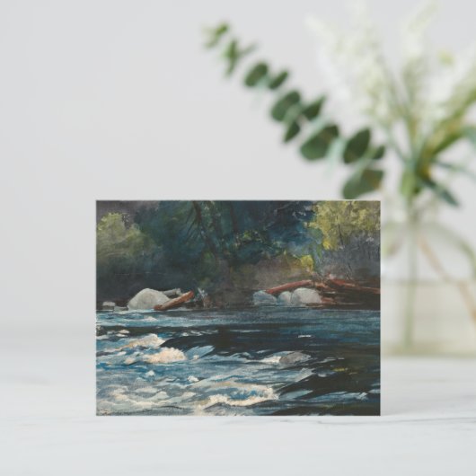 Carte Postale Winslow Homer - Les Rapids, Hudson River (Debout devant)